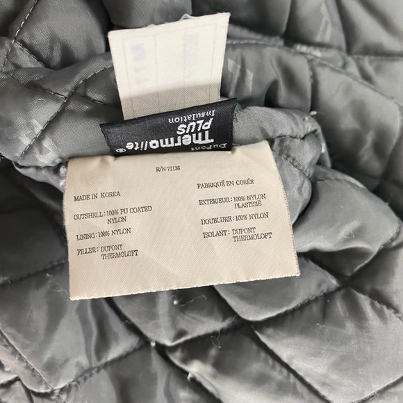 Vintage Polaris Snowmobile Jacket Coat Medium Women Black Blue Nylon Winter - Picture 12 of 16